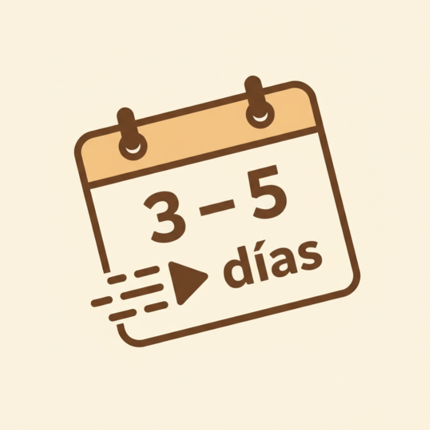 Ícono de calendario con 3-5 días para envío rápido
